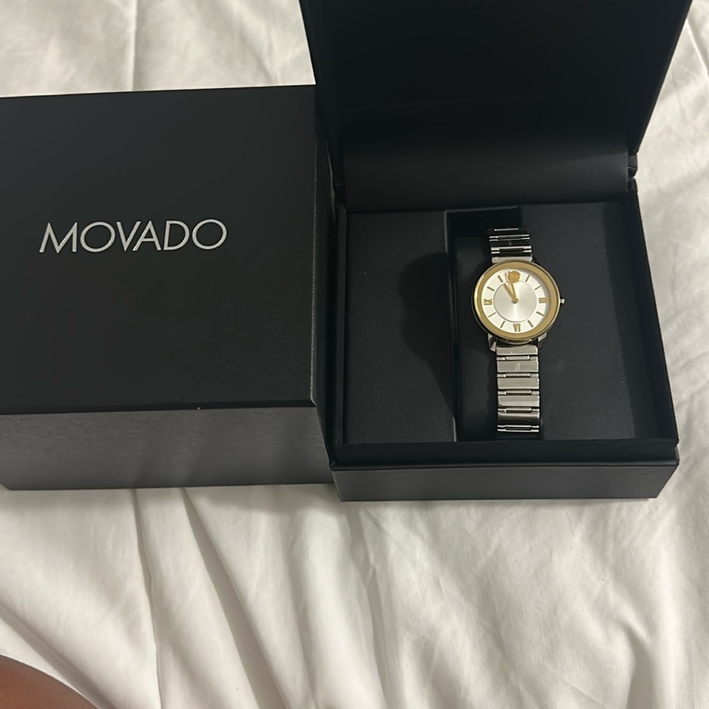 Movado Two-Tone Gold and Silver Timepiece
